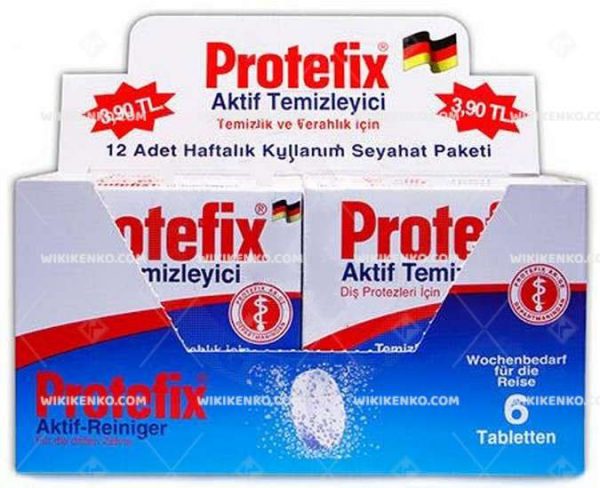 Protefix Aktif Temizleyici Tablet (Seyahat Paketi)