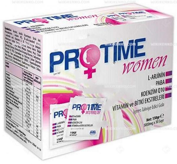 Protime Women Inositol, L - Arjinin, Paba, Koenzim Q10, Vitamin Ve Bitki Ekstreleri Iceren Teg