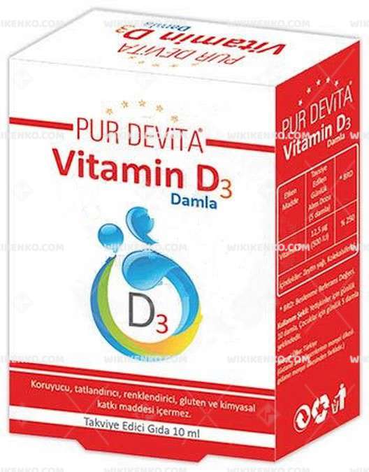 Purdevita Vitamin D3 Drop Takviye Edici Gida