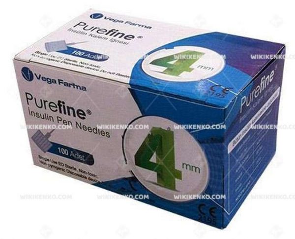Pure Fine Insulin Kalem Needle Ucu 4 Mm (31G)