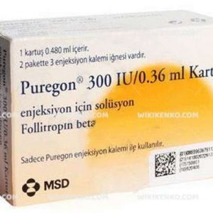 Puregon S.C. Injection Icin Solution Iceren Kartus   300 Iu/0.36Ml