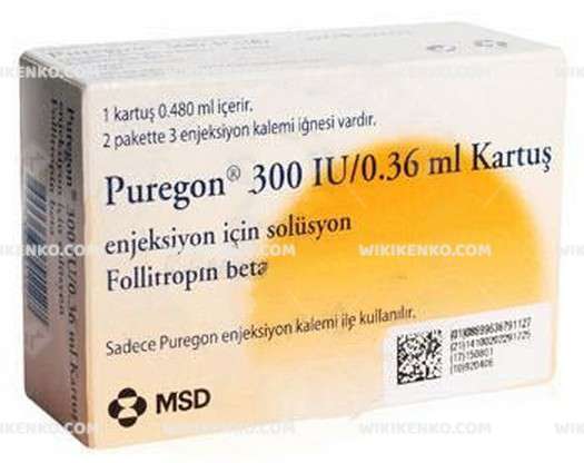 Puregon S.C. Injection Icin Solution Iceren Kartus 300 Iu/0.36Ml