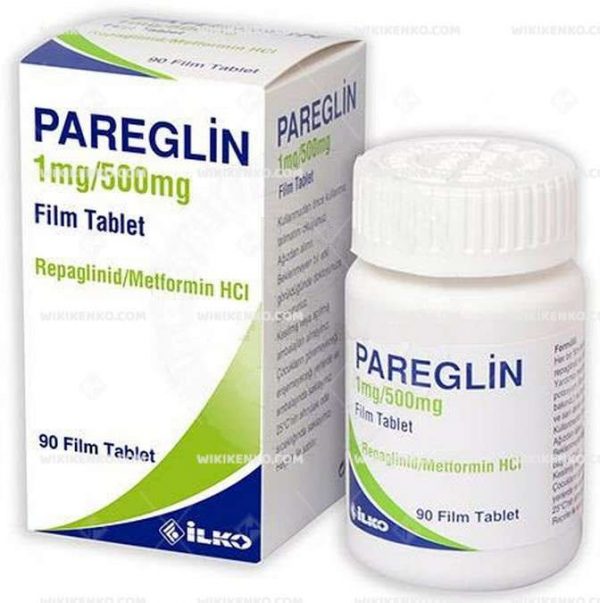 Pareglin Film Coated Tablet 1 Mg/500Mg