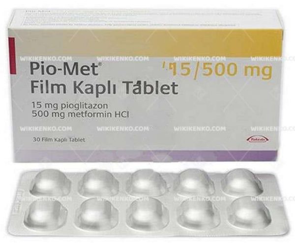 Pio - Met Film Coated Tablet 15 Mg/500Mg