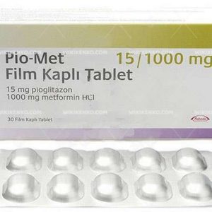 Pio – Met Film Coated Tablet 15 Mg/1000Mg