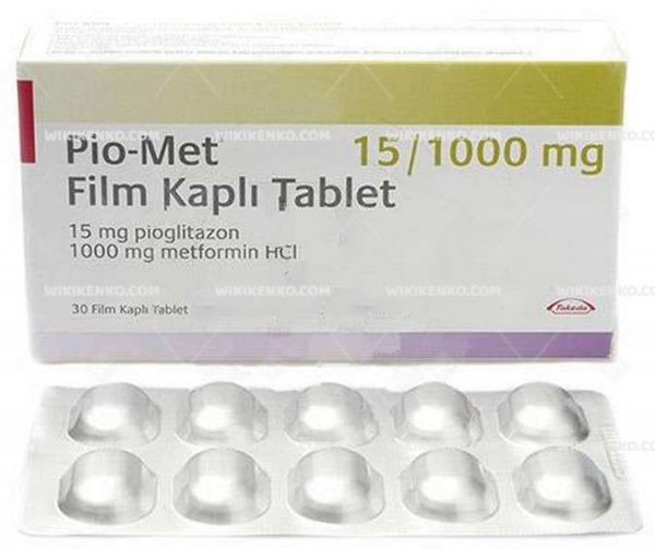 Pio - Met Film Coated Tablet 15 Mg/1000Mg