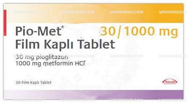 Pio - Met Film Coated Tablet 30 Mg/1000Mg