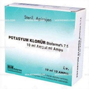 Potasyum Klorur Biofarma Ampul %7.5