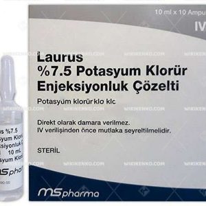 Laurus Potasyum Klorur Solution Iceren Ampul
