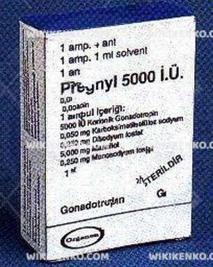 Pregnyl I.M/S.C Injection Icin Liyofilize Powder Iceren Vial 5000 Iu