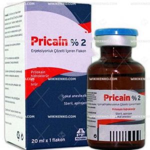 Pricain %2 Injection Solution Iceren Vial