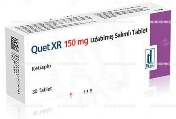 Quet Xr Uzatilmis Salimli Tablet  150 Mg