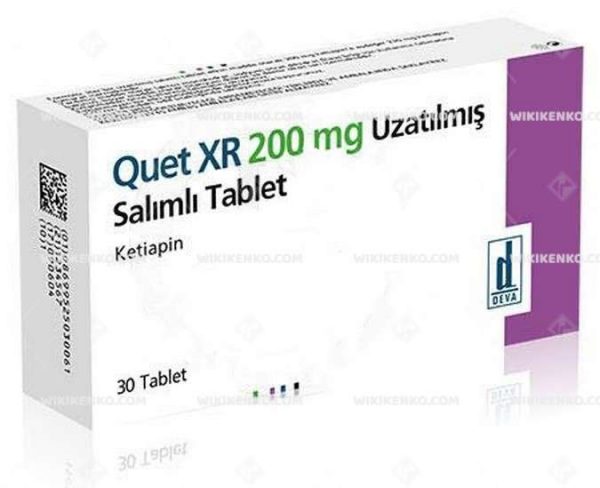 Quet Xr Uzatilmis Salimli Tablet 200 Mg
