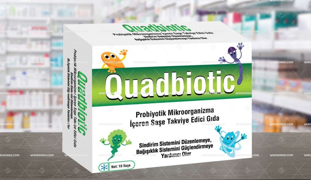 Quadbiotic Probiotik Mikroorganizma Iceren Sache Takviye Edici Gida