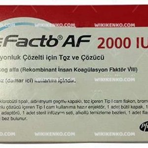 Refacto Af Iv Injection Solution Icin Powder Ve Cozucu 2000 Iu