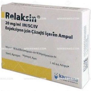 Relaksin Im/Sc/Iv Injection Icin Solution Iceren Ampul