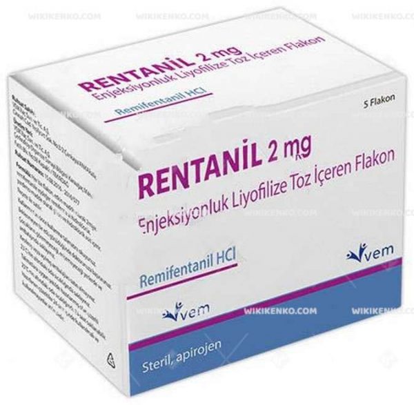 Rentanil Injection Liyofilize Powder Iceren Vial 2 Mg