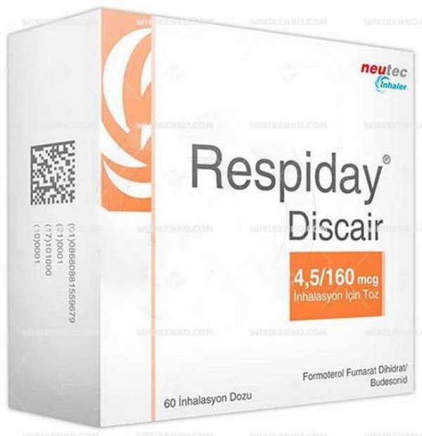 Respiday Discair Inhalation Icin Powder 4.5 Mcg/160Mcg