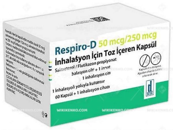 Respiro-D Inhalation Icin Powder Iceren Capsule 50 Mcg/250Mcg