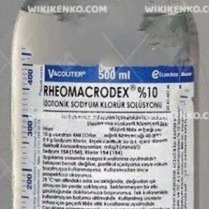 Rheomacrodex %10 – Izotonik Sodyum Klorur Solutionunda (Glass Bottle)