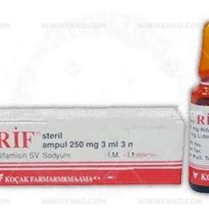 Rif Ampul I.M. Sterile 250 Mg/3Ml