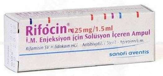 Rifocin Im Injection Icin Solution Iceren Ampul 125 Mg/1.5Ml