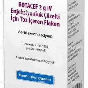 Rotacef Iv Injection Solution Icin Powder Iceren Vial 2 G