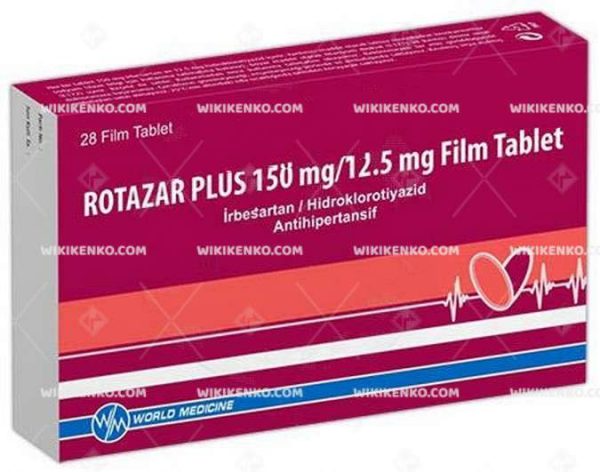 Rotazar Plus Film Tablet 150 Mg/12,5Mg