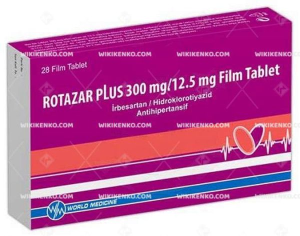 Rotazar Plus Film Tablet 300 Mg/12,5Mg