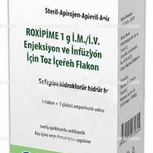 Roxipime I.M./I.V. Injection Ve Infusion Icin Powder Iceren Vial 1 G