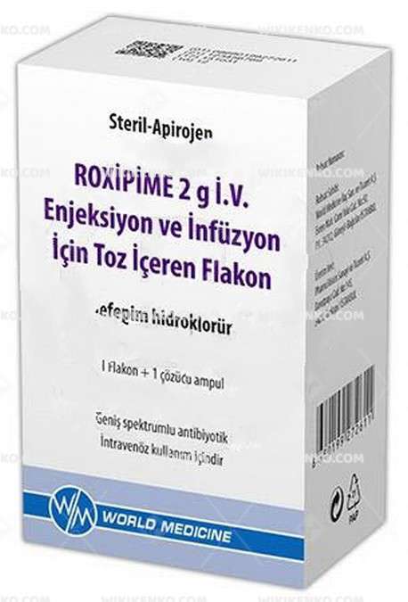 Roxipime Iv Injection Ve Infusion Icin Powder Iceren Vial