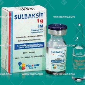 Sulbaksit Im Injection Vial 1000 Mg/500Mg