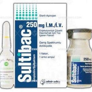 Sultibac Im/Iv Injection Coz. Hazirlamak Icin Powder Iceren Vial 250 Mg/125Mg
