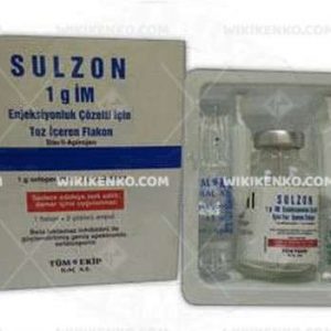 Sulzon Im Injection Solution Icin Powder Iceren Vial
