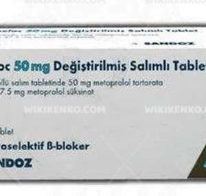 Saneloc Degistirilmis Salimli Tablet  50 Mg