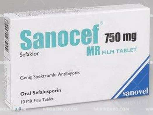 Sanocef Mr Film Tablet  750 Mg