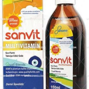 Sanome Sanvit Multivitamin Liquid Form Takviye Edici Gida