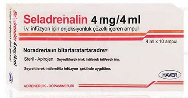 Seladrenalin I.V. Infusion Icin Enj. Solution Iceren Ampul