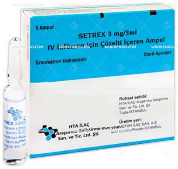 Setrex Iv Infusion Icin Solution Iceren Ampul