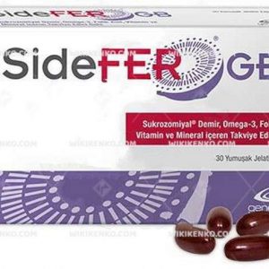 Sidefer Gb Sukrozomiyal Demir, Omega – 3, Folik Asit, Vitamin Ve Mineral Iceren Takviye Edici Gida