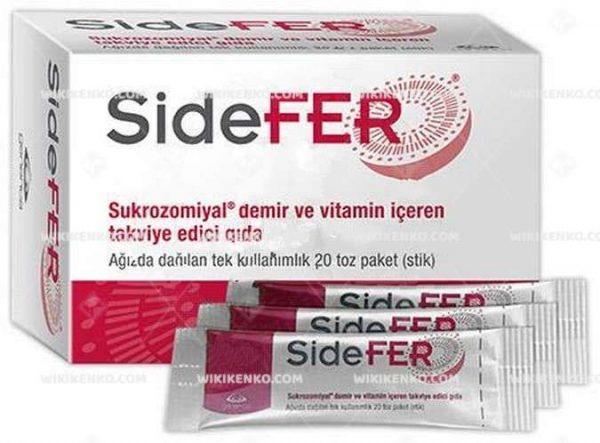 Sidefer Sukrozomiyal Demir Ve Vitamin Iceren Takviye Edici Gida