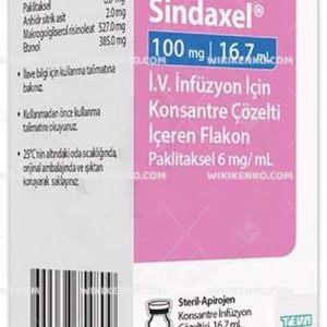 Sindaxel I.V. Infusion Icin Konsantre Solution Iceren Vial  100 Mg/16.7Ml