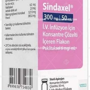 Sindaxel I.V. Infusion Icin Konsantre Solution Iceren Vial  300 Mg/50Ml