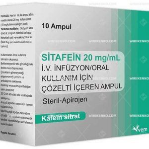 Sitafein I.V. Infusion/Oral Kullanim Icin Solution Iceren Ampul