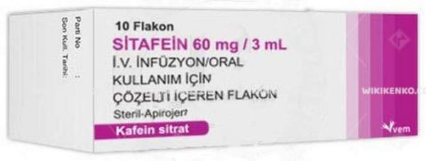 Sitafein I.V. Infusion/Oral Kullanim Icin Solution Iceren Vial