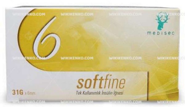 Softfine Insulin Needle Ucu 6 Mm (31G)