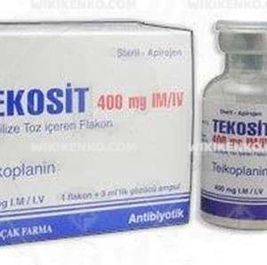 Tekosit I.M/I.V Liyofilize Powder Iceren Vial 400 Mg
