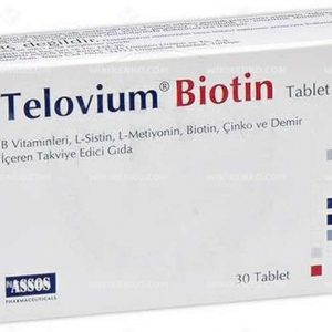 Telovium Biotin B Vitaminsi, L – Sistin, L – Metiyonin, Biotin, Cinko Ve Demir Iceren Teg