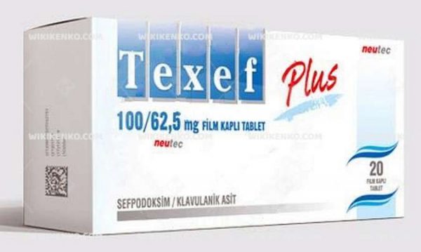 Texef Plus Film Coated Tablet 100 Mg/62.5Mg