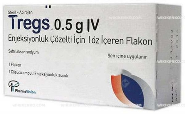 Tregs Iv Injection Solution Icin Powder Iceren Vial 0.5 G